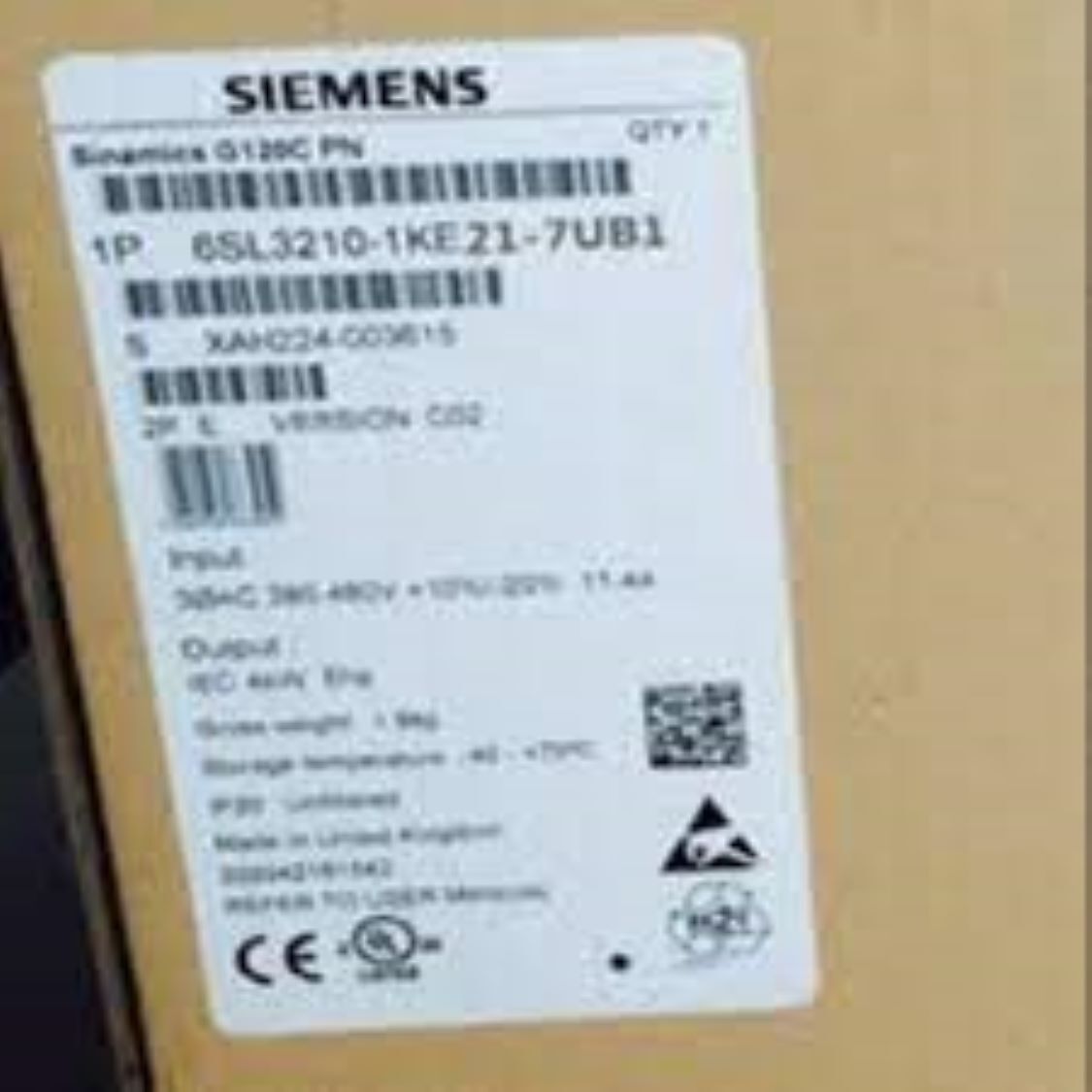 6sl3210-1ke21-7ub1-siemens Programmable Logic Controller