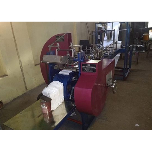 V Bottom Paper Bag Machine - Steel, 5000 x 1700 x 2200 mm , Automatic Electric Drive, 3 HP AC & DC Power, 440V or 230V Voltage, Warranty Included