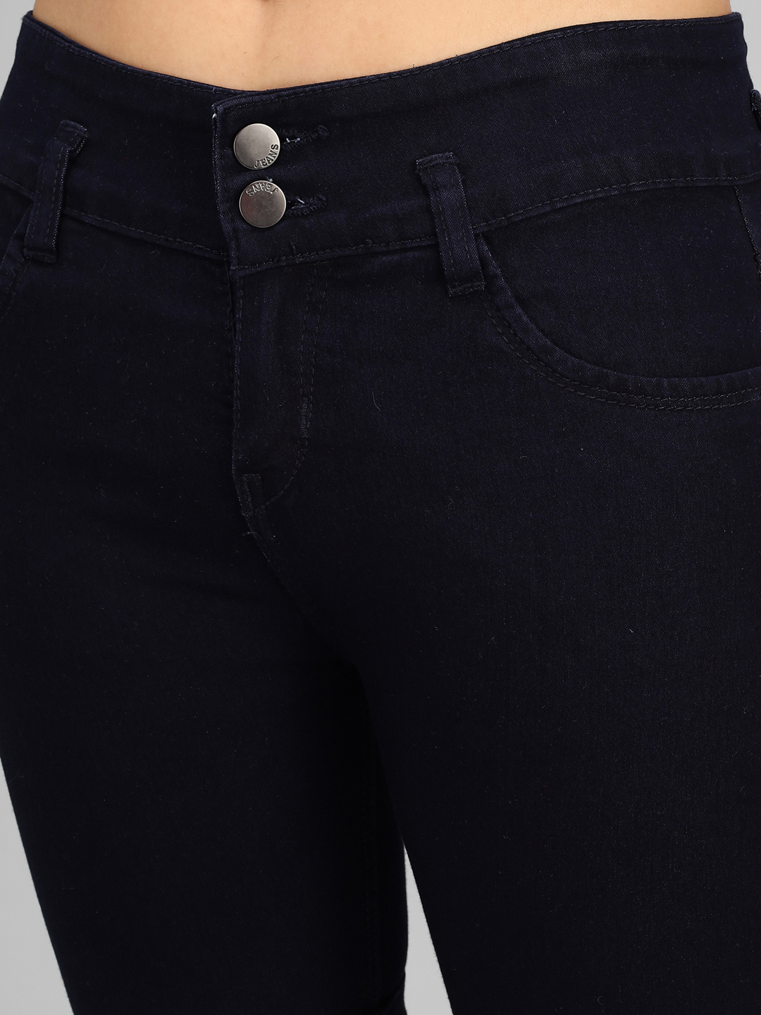 M Moddy 270c-blue Fray Hem Stretchable Skinny Fit Dark Blue Denim Shorts For Women - Denim Material Waist Size 28-30-32 Colors: Black Grey Dark Blue Light Blue Blue | Stylish Slim Fit Design Plain Dyed Pattern