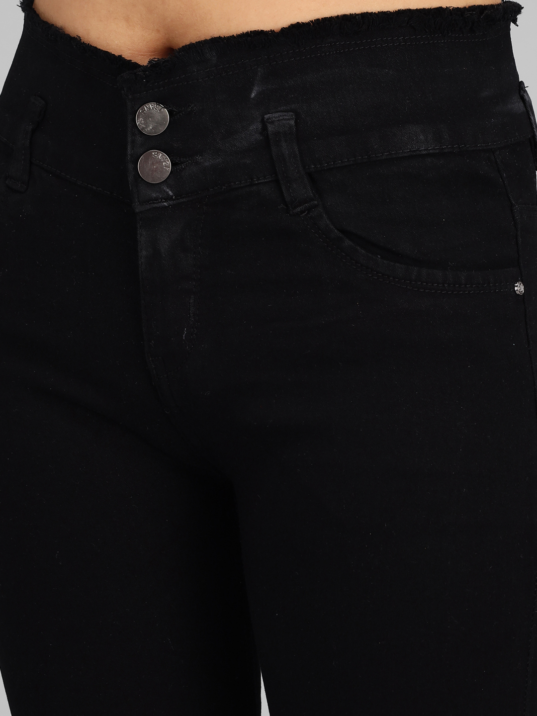 M Moddy 271 Black Fray Hem Stretchable Skinny Fit Denim Shorts For Women - Denim Material Sizes 28-30-32 Available In Black Grey Dark Blue Light Blue Blue | Perfect For Stylish Summer Outfits