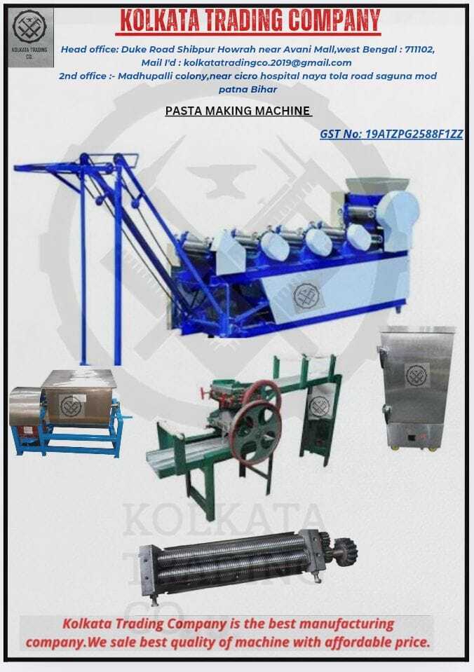 Noodles Making Machines - Stainless Steel, 200 Kg/hr Capacity, 2kW Power | Manual Control, High Efficiency, Industrial Use, Free Stand