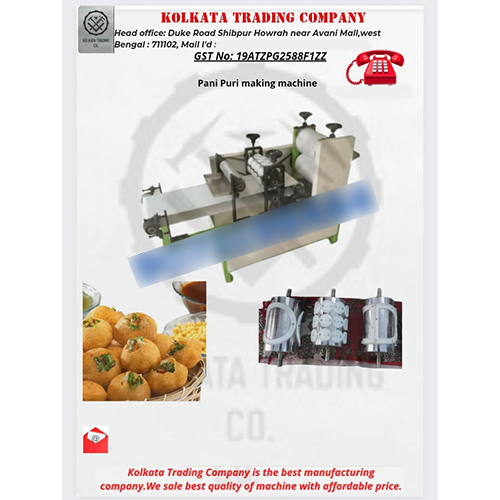 Pani Puri Making Machine - Feature: High Efficiency
