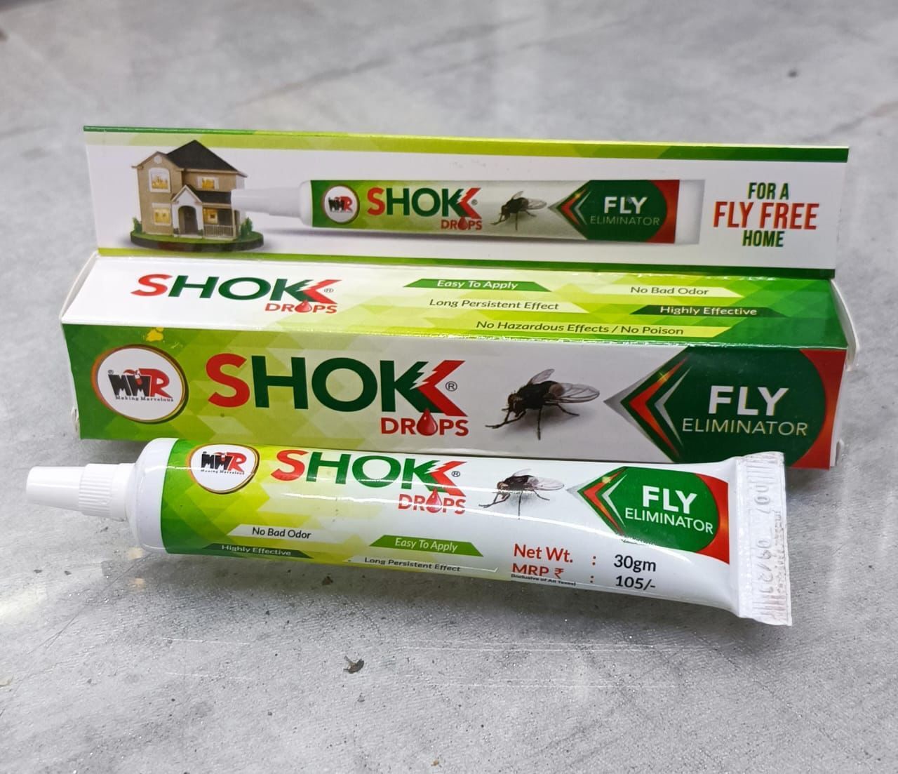 30 Gm Shokk Drops Fly Eliminator - 30 Gm Liquid Formula, Manual Application, Effective Against Fly Infestations, Eco-friendly Insect Control