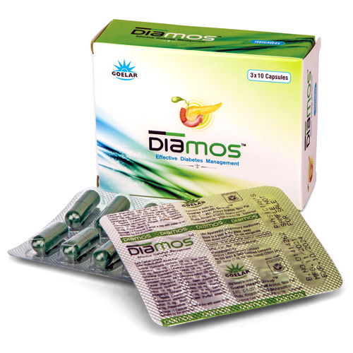 Diamos Capsules - 3x10 Capsules | Regulates Blood Glucose Metabolism, Supports Type 2 Diabetes Management, Adjuvant To Ohgs & Insulin, Suitable For Adults