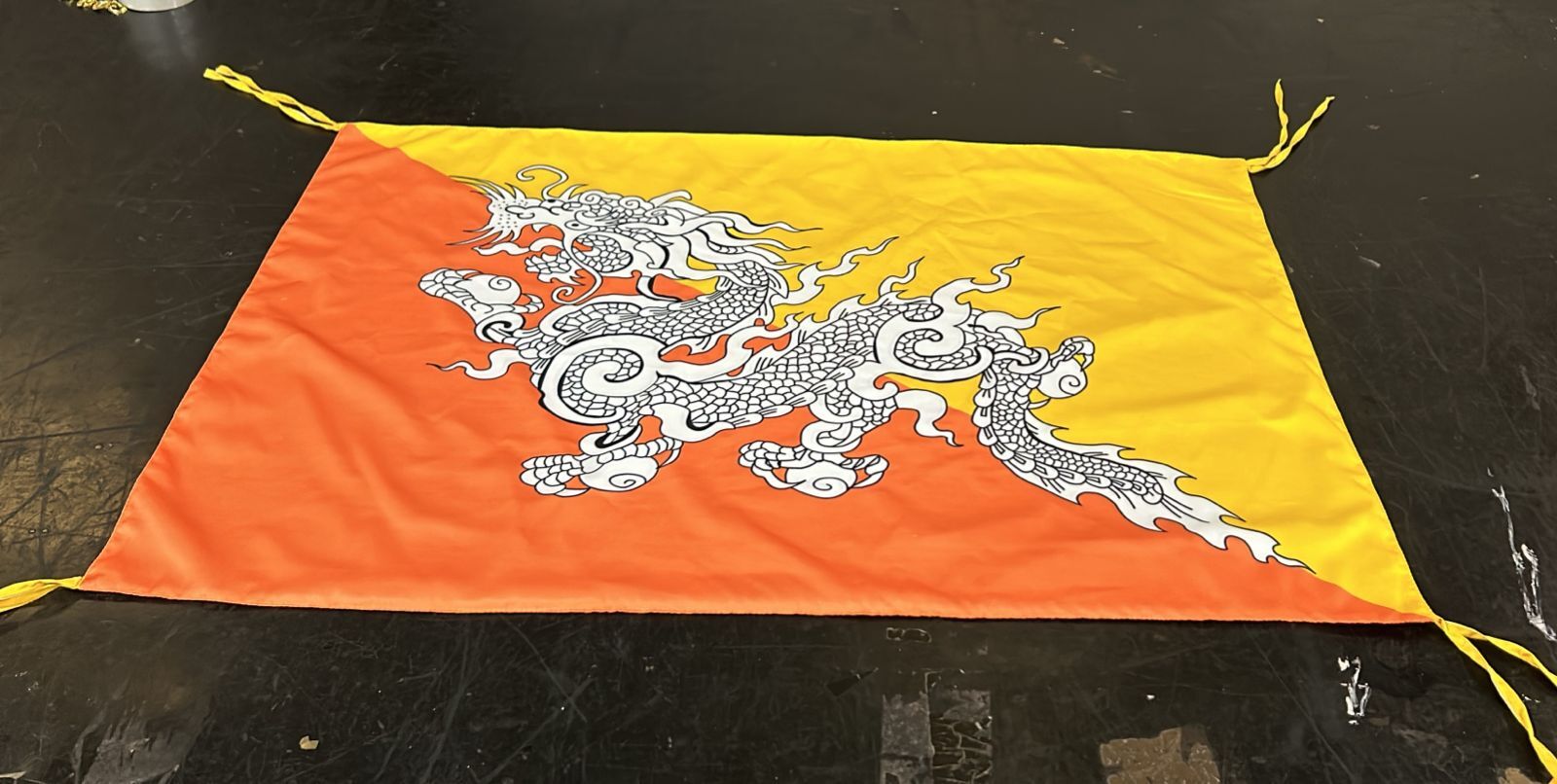 Plastic Bhutan Flag