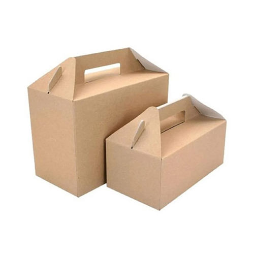 Food Packaging Brown Box - Laminated Material, Customized Sizing Options, Moisture-Resistant Coated Paper, Embossed Finish, Available in Various Colors
