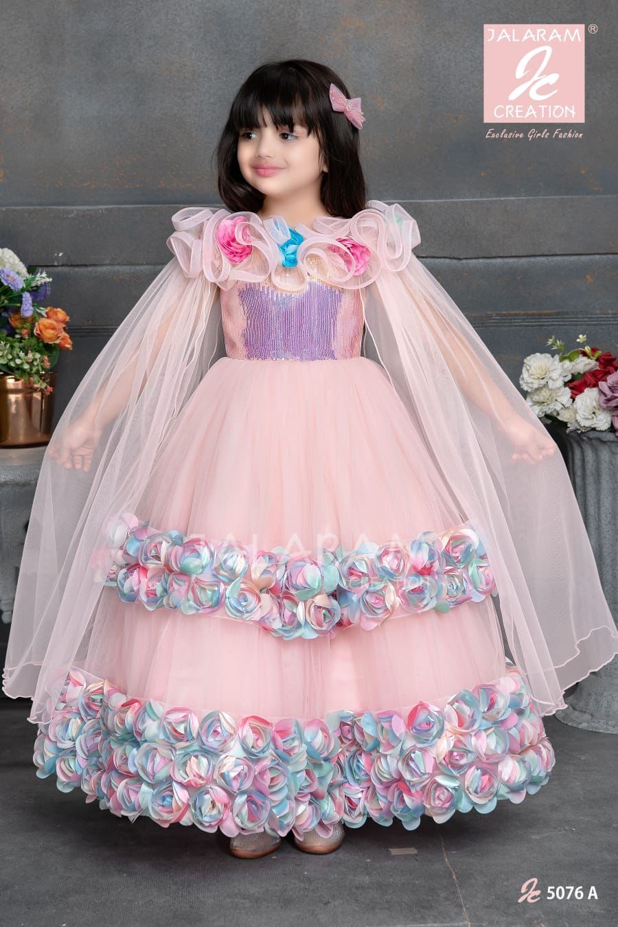 Girls Party Wear Gown at 1395.00 INR in New Delhi | Lekhu's Collection ...