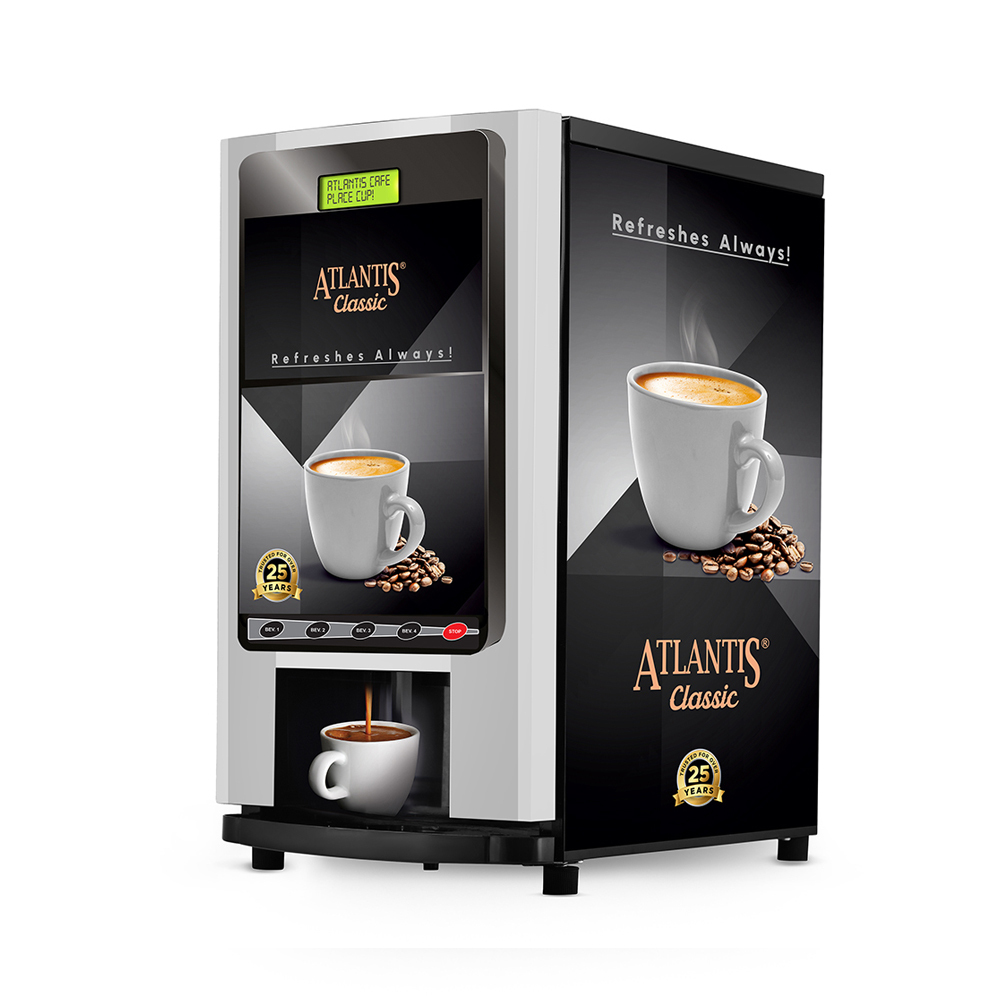 Atlantis Classic 3 Lane Tea And Coffee Vending Machine Power: 2000 Watt (W)