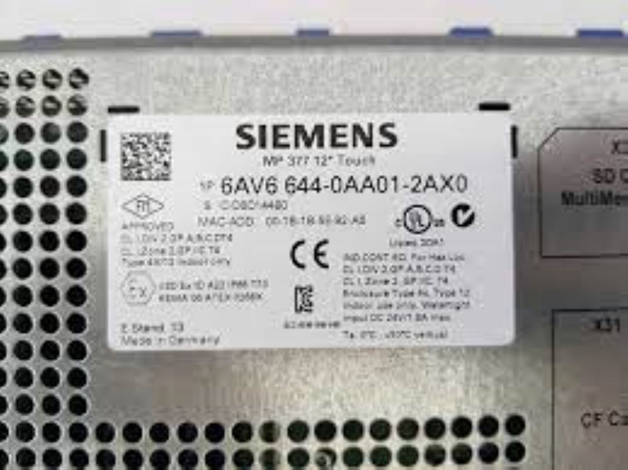 6av6644-0aa01-2ax0-siemens Programmable Logic Controller - Dimension (L*w*h): 40