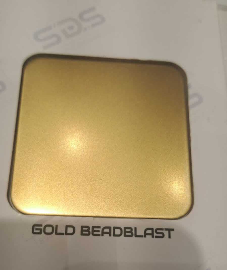 Gold Stainless Steel Metal Design Sheet By Sds