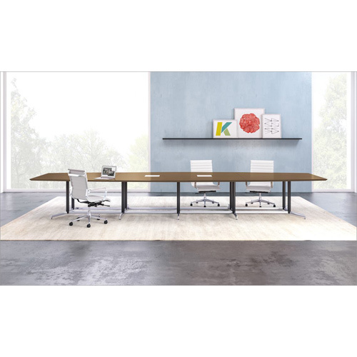 Conference Table - Wood, Various Sizes and Finishes | Modern Design, Easy to Clean, Cable Management Solutions, Optional Power Outlets