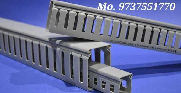 Rolycab Pvc Channel Duct - Various Sizes 25x25mm To 60x60mm | Durable Pvc Material, 1 Meter Length