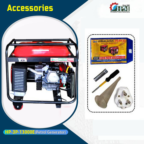 3 Phase 10 Kva Portable Petrol Generator Recoil And Self Start Model Hp-3p-13000e Dimension (L*w*h): 750x550x675 Millimeter (Mm)