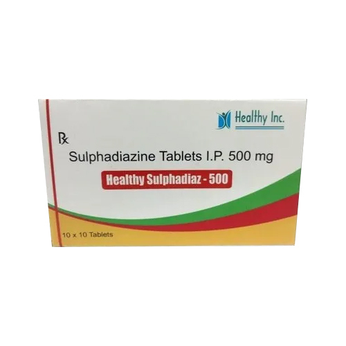 500mg सल्फाडियाजीन टैबलेट्स आईपी