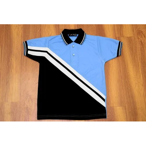 Half Sleeves School Uniform T-Shirt - Cotton Blend, Kids Fit, Unisex Design | Washable Fabric, Customized Logo