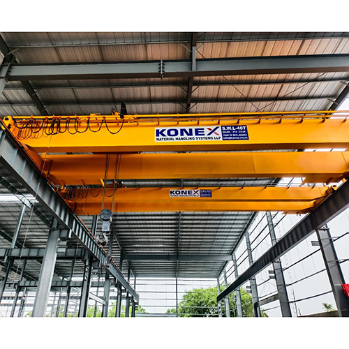 40 Ton Heavy Duty EOT Crane - Customized Size, Electric/Hydraulic Power Supply, Long Lifespan, Emergency Stop Feature | Reliable Industrial Heavy Lifting Solution