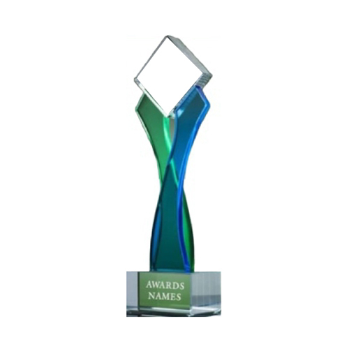 Cl 1110 Crystal Glass Trophy - Color: Various Colors