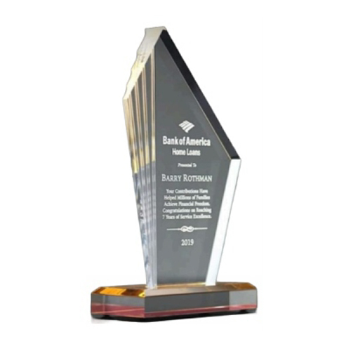 CL 1113 Crystal Glass Trophy - High-Quality Crystal, Customized Size Options, Various Elegant Colors | Ideal for Competitive Achievements and Collectibles
