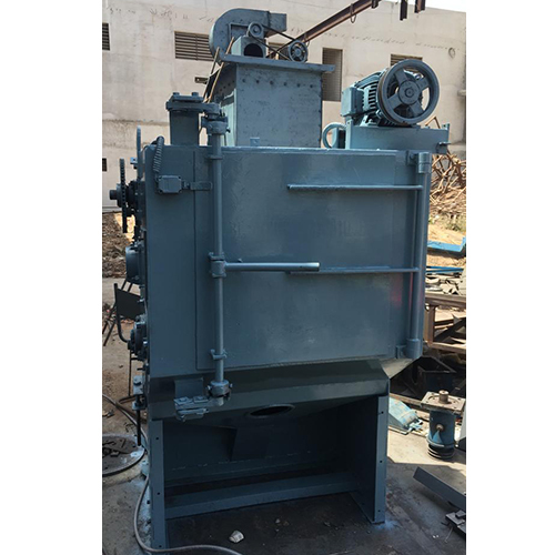 400 KG Tumblast Type Shot Blasting Machine - 410 KG Batch Capacity, Automatic Abrasive Reclaiming System, Electrical Control Panel, Dust Collector Integration