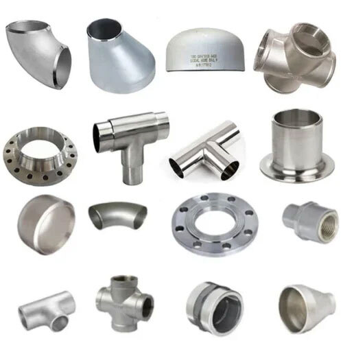 Duplex Steel Pipe Fittings - 10 mm Thickness, Silver Color | Round, Rectangle, Square Shapes, Durable Duplex Steel Material