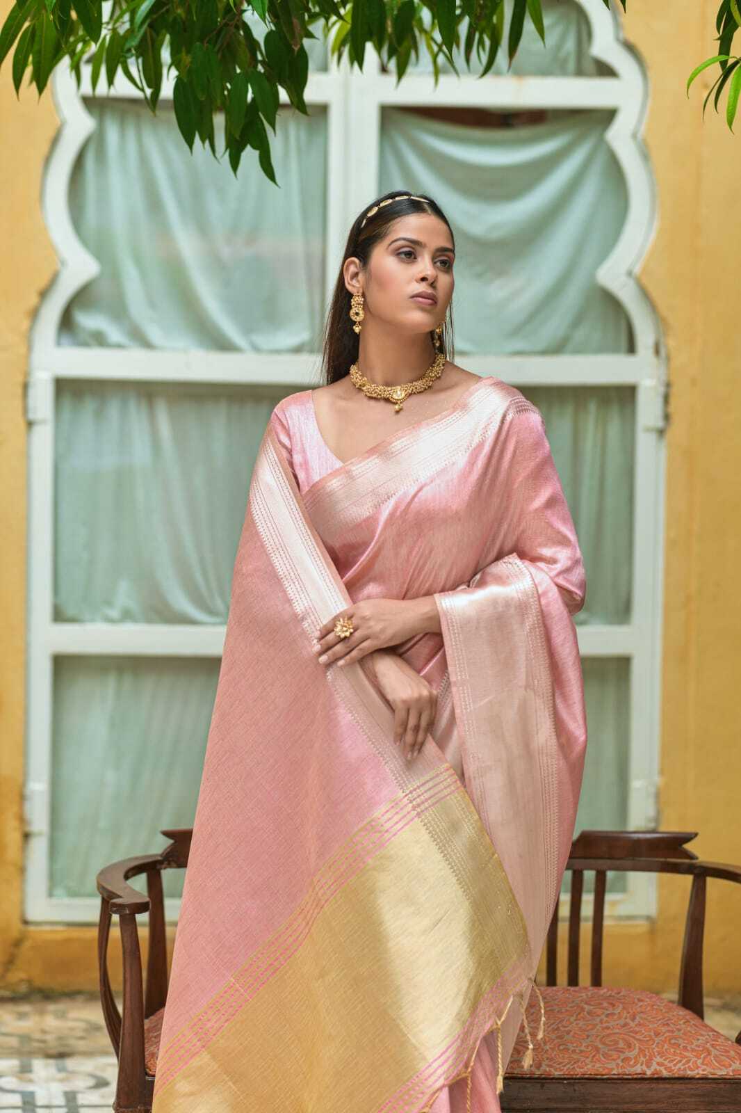 Linen Saree - Premium Quality Lightweight Fabric | Elegant Draping For Special Occasions