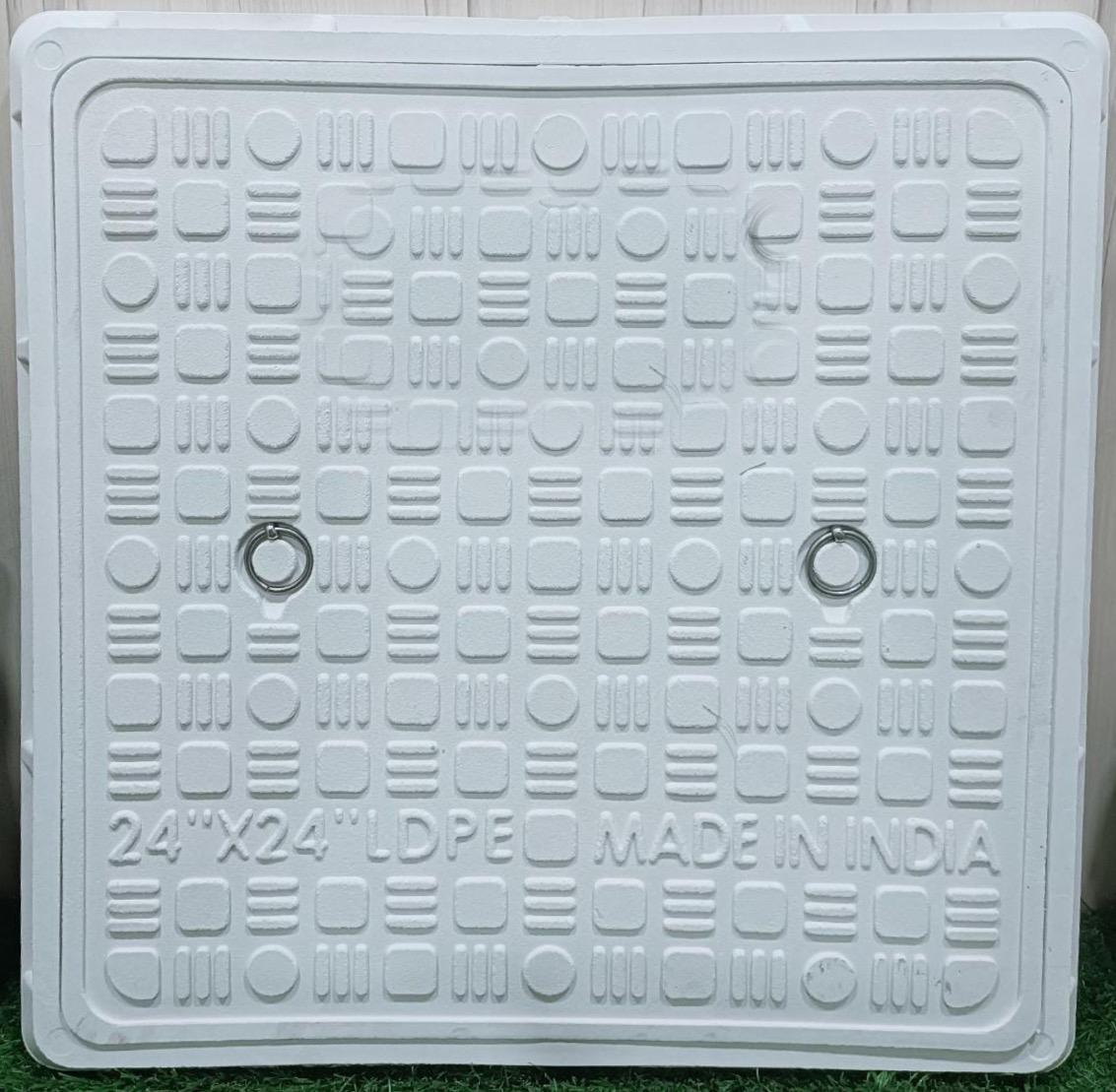 Ldpe Manhole Cover - 100% Virgin Ldpe, 10"x10" To 30"x30" Sizes, Multi-color Options | 8-ton Load Capacity, Uv Protected, Insect-proof, Airtight