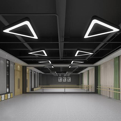 Triangle Hanging Light - Aluminum Body, Triangular Shape | Modern Design For Commercial Use, Durable With Warranty