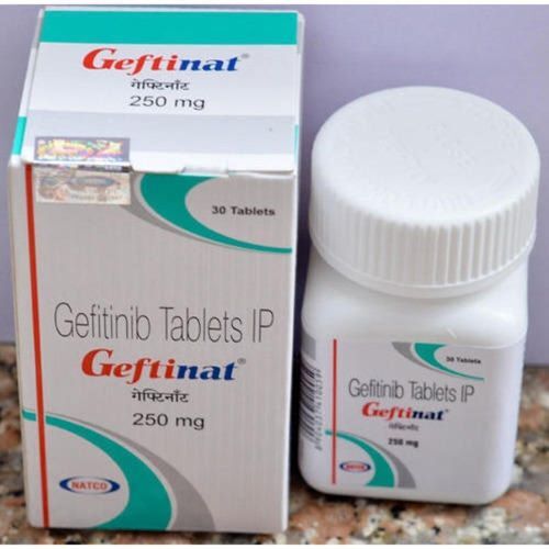 Gefitinib Tablets IP - 250 mg | Oral Tablets for Treating Non-Small Cell Lung Cancer with Specific EGFR Gene Mutations, 30 Count Bottle