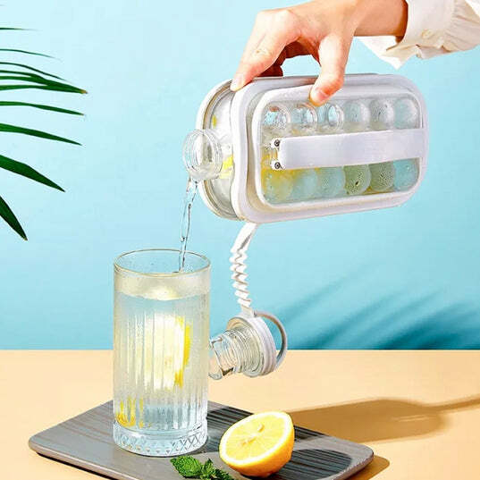 Ice Tray Foldable Ice Cube Molds With Lid2 In 1 Ice Box Ice Cube Speeder Ice Ball Maker (5359)