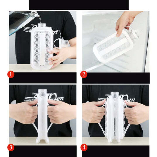Ice Tray Foldable Ice Cube Molds With Lid2 In 1 Ice Box Ice Cube Speeder Ice Ball Maker (5359)