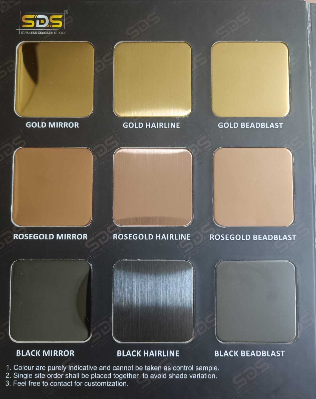 Stainless Steel Gold Matt Sheet By Sds