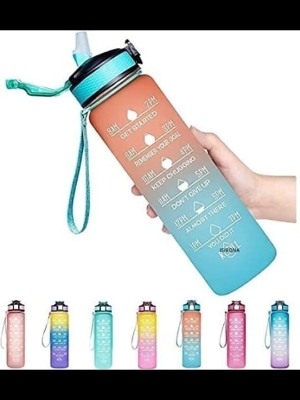 Water Bottle - Plastic Material, Crown Cap Sealing Type | Industrial Beverage Use with Custom Screen Printing Design