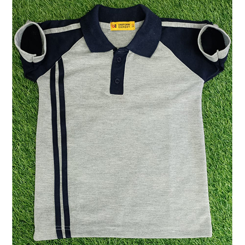 Kids School T-Shirt - Cotton Material, Unisex Fit, Customized Logo | Shrink Resistant, Perfect Stitching, Attractive Design