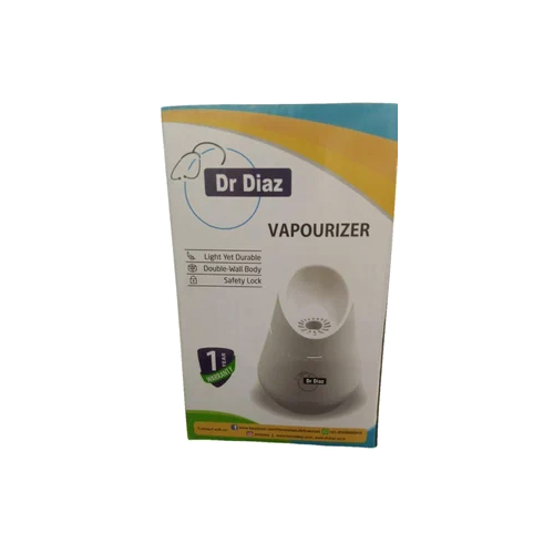 Dr Diaz Vaporizer Machine - Plastic, 5 L Capacity, White Color | High-quality, Adjustable Steam Control For Efficient Vapor Therapy