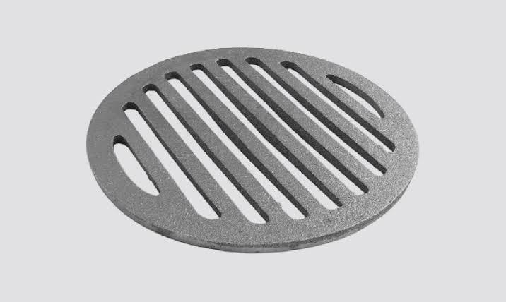 Cast Iron Round Grating - Iron, Various Sizes, Grey | Long Service Life, Minimal Maintenance, Powder Coated For Durability