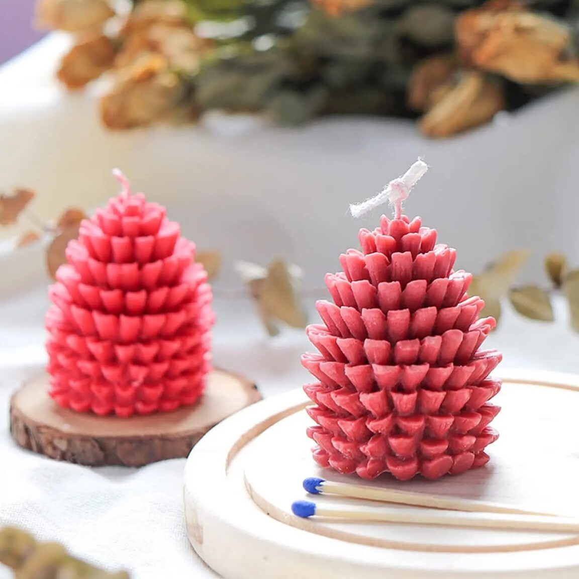 Pine Cone Candle