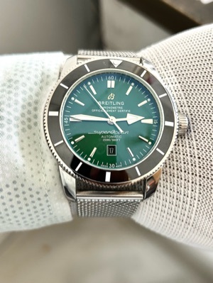 Green Dial Mens Wrist Watch