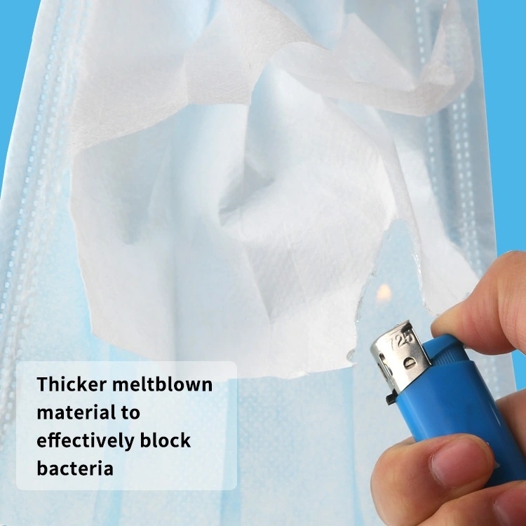 Disposable Medical Face Mask - Non Woven, 3 Layers | Medical Blue, Ear Loop, Unisex Disposability