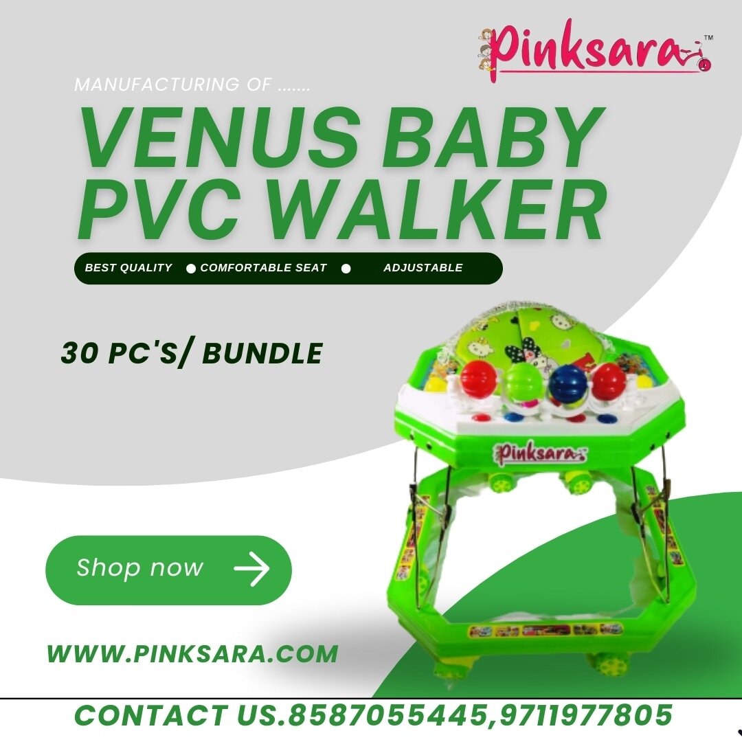 Multi Color Venus Baby Pvc Walker