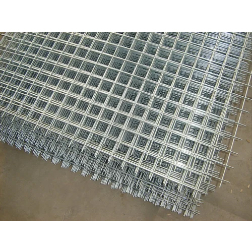 GI Chain Link Mesh - Galvanized Iron Wire, Square Wire Mesh Design, Sleek Silver Finish | Durable, Versatile Fencing Solution for Industrial and Commercial Applications