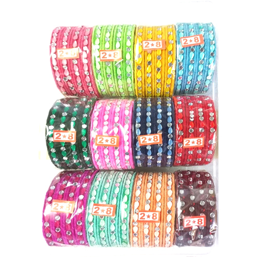Mirror Bangles - High-Quality Porcelain, Sparkling Crystal Accents | Modern Stylish Design for Women, Perfect for Formal and Casual Occasions