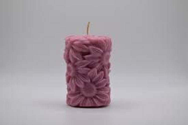 Sunflower Pillar Scented Candle