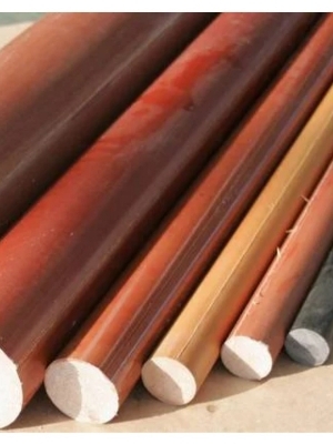 BACKELITE RODS - Fibre Insulation Rods | Length: 500mm, Sizes: 12, 16, 20, 25, 30mm, Colors: Red, Brown, Condition: New