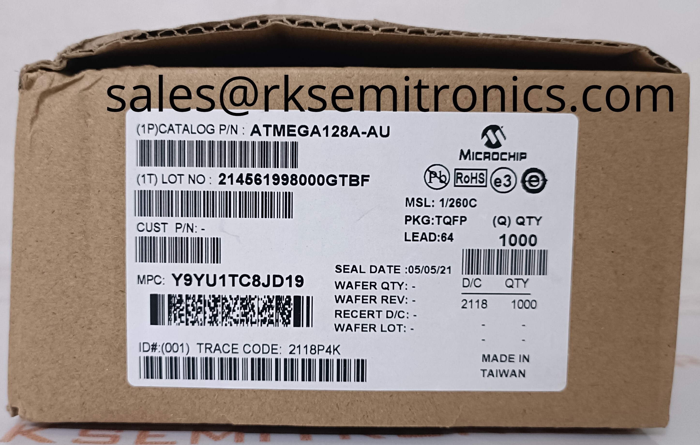 Atmega128a-au 8-bit Microcontroller
