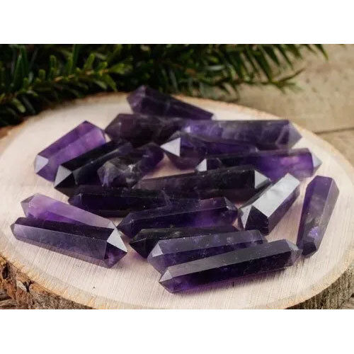 Amethyst Quartz Point - Amethyst Quartz Crystal Point, Double Point Crystal