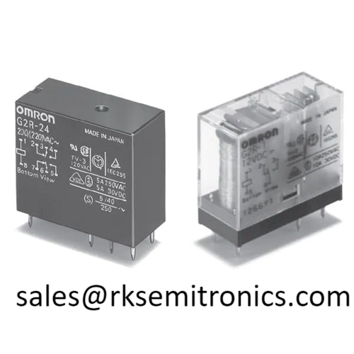 G2R-14-T130-DC24 Power PCB Relay - Silver Alloy Contacts, 29x13x20.5 mm, Transparent Case, 24V DC Coil, 4PDT, 10A Load