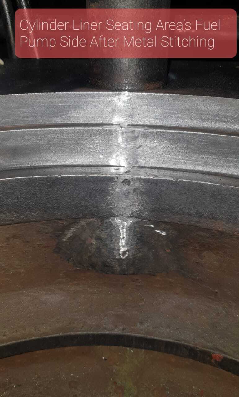 Crack Repair Of Aluminium Bronze And Cast Iron Component By Metal Lock And Metal Stitching