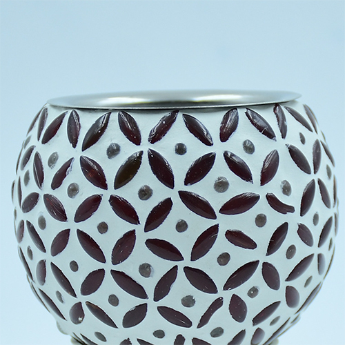 Kdbl Round Incense Holder - Smooth Surface For Easy Cleaning | Traditional Indian Design For Religious Ceremonies And Thoughtful Gifting