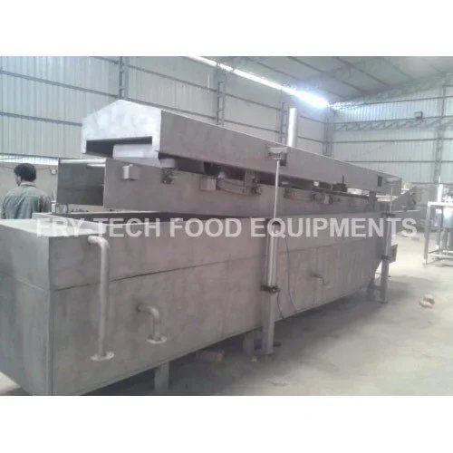 स्टील सेमी ऑटोमैटिक आलू चिप्स लाइन