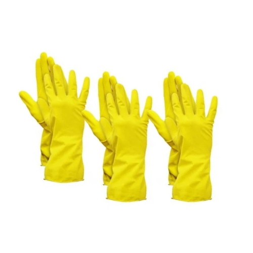 Safe Hand Household Gloves - Color: Yellow